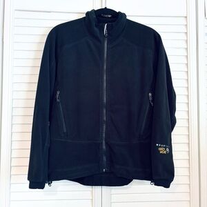 Mountain Hardwear Black Fleece Zip Front Jacket Coat Size 6